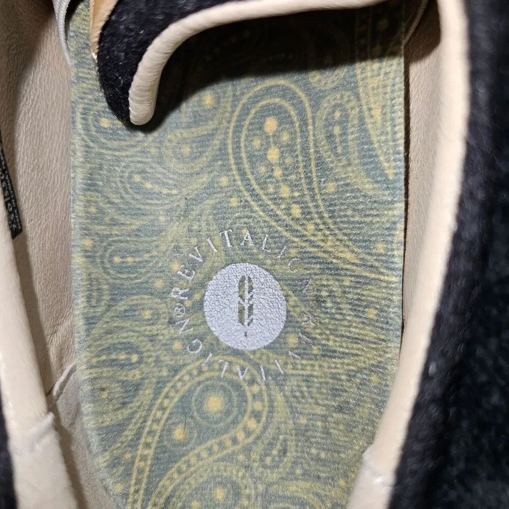 Revitalign Women's Malibu Sparkle Felted Canvas Fashion Comfort Sneaker Size 7.5